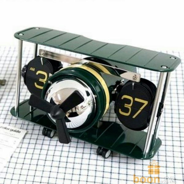 Перекидные часы-самолёт "Flip-Airplane"